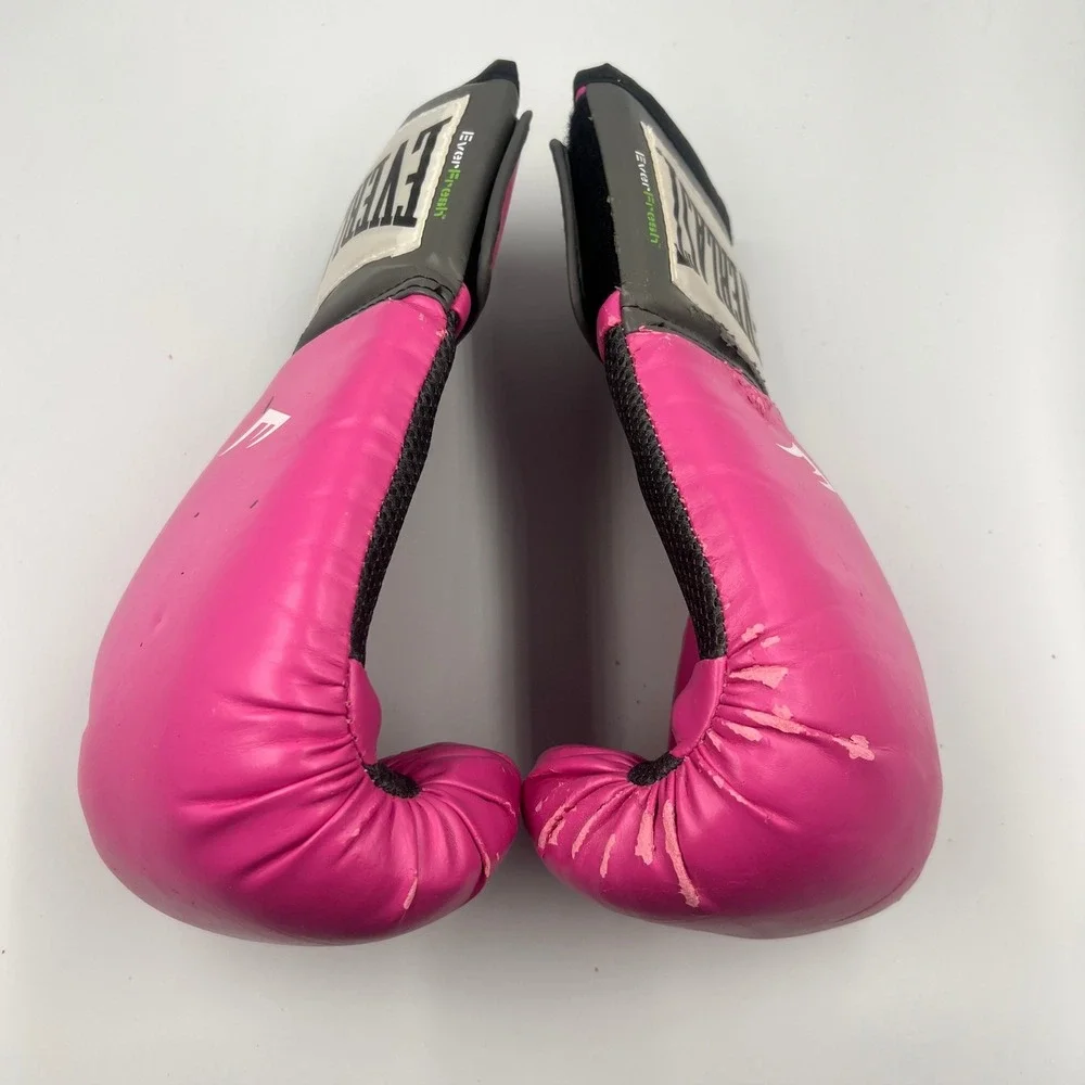 Everlast Women's Pro Style Training Gloves 12 oz Pink & Grey Boxing Sparring
